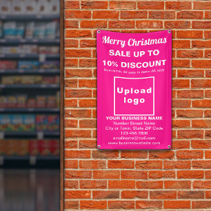 Christmas Sale Business Pink 2.5’ x 4’ Banner