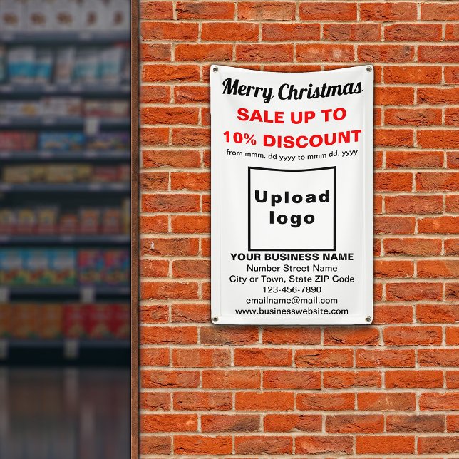 Christmas Sale Business White 2.5’ x 4’ Banner (Creator Uploaded)