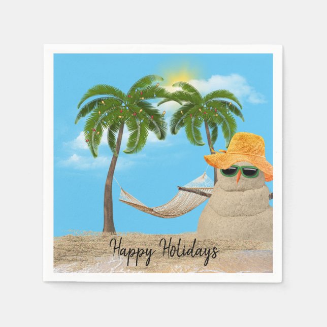 Christmas Sandman With Hammock  Napkins (Front)