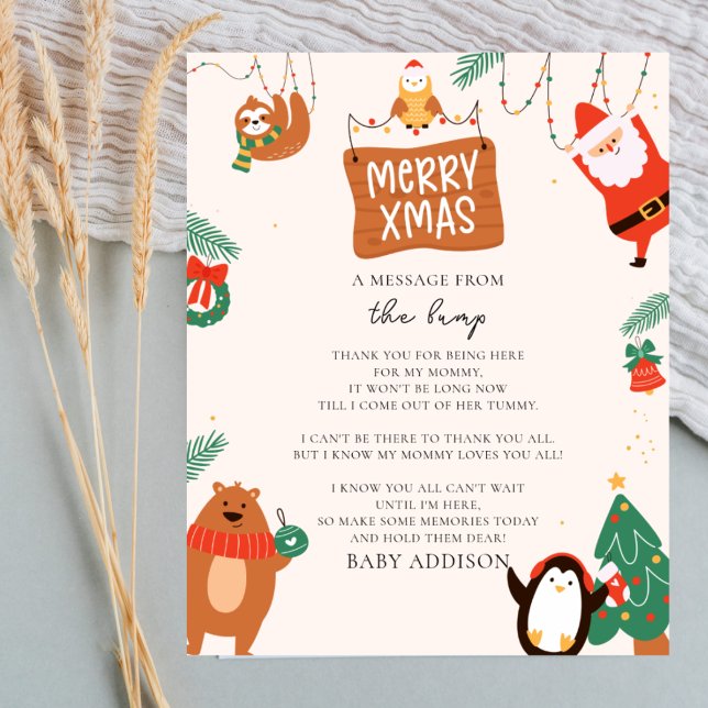 Christmas Santa, A Message From The Bump Sign (Creator Uploaded)