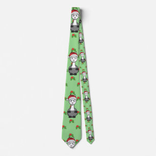 christmas santa Alpaca Tie