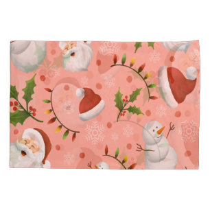 Christmas - Santa and Snowman Pillowcase