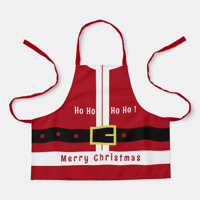 Christmas Santa Apron Gift - Merry Christmas (Front)