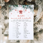 Christmas Santa Baby Animal Match Baby Shower Game Invitation<br><div class="desc">1. L 2. K 3. O 4. J 5. N 6. H 7. B 8. C 9. G 10. F 11. E 12. A 13. D 14. I 15. M ... ... ... ... ... ... ... ... ... ... ... ... ... ... ... ... ... ... ... ... ......</div>
