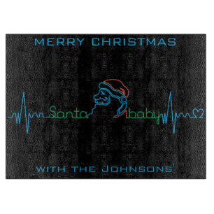 Christmas Santa Baby Cutting Board