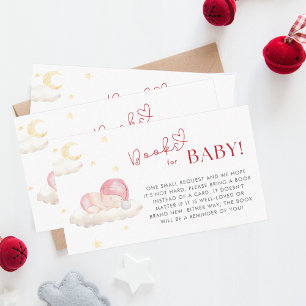 Christmas Santa Baby Girl Shower Book Reques Enclosure Card