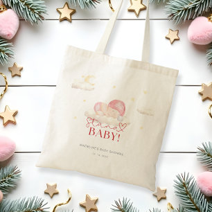 Christmas Santa Baby Girl Shower  Tote Bag