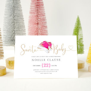 Christmas Santa Baby Shower Invitation