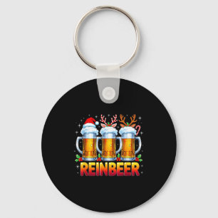Christmas Santa Beer Lovers Funny Drinking Trend N Key Ring