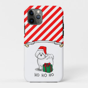 Christmas Santa Bichon Frise Dog Cute Case-Mate iPhone Case