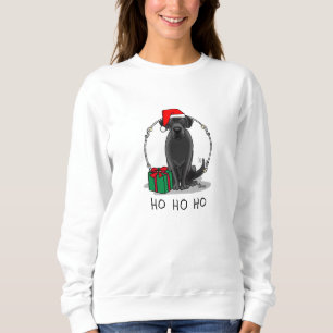 Christmas Santa Black Labrador Retriever Cute Sweatshirt