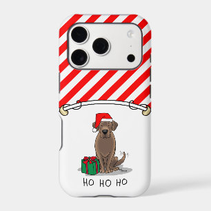 Christmas Santa Chocolate Labrador Retriever Cute