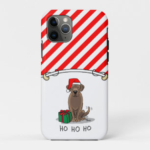 Christmas Santa Chocolate Labrador Retriever Cute Case-Mate iPhone Case
