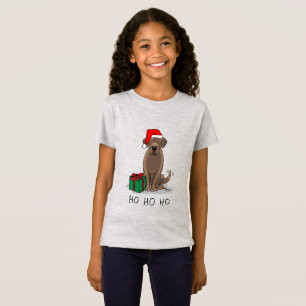 Christmas Santa Chocolate Labrador Retriever Cute T-Shirt