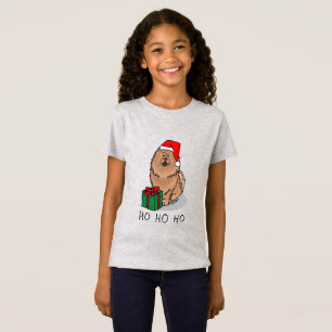 Christmas Santa Chow Chow Dog (cinnamon) Cute T-Shirt
