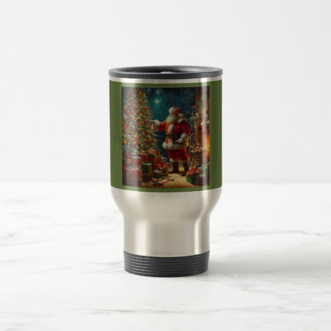 Christmas Santa Claus 1 Travel Mug (Center)