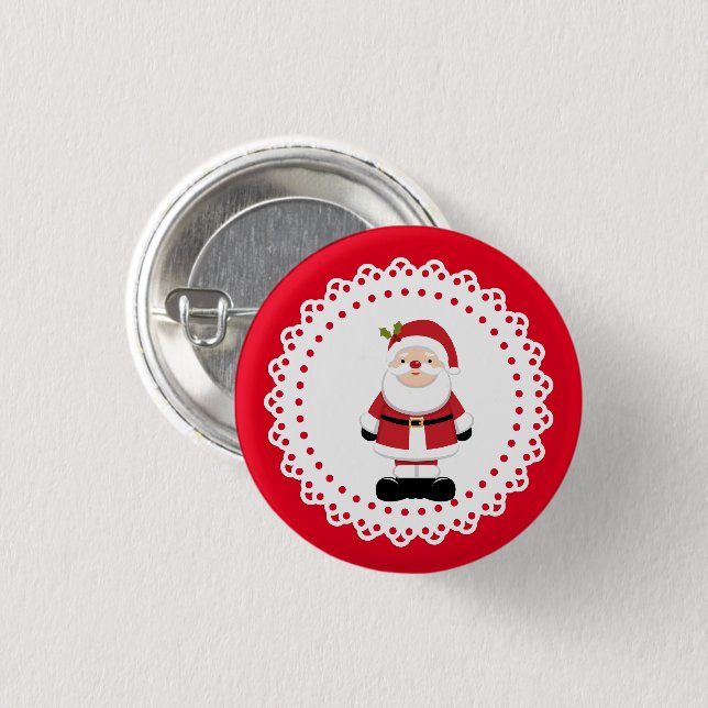 Christmas Santa Claus      3 Cm Round Badge (Front & Back)