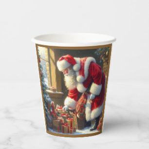 Christmas Santa Claus 3 Paper Cups