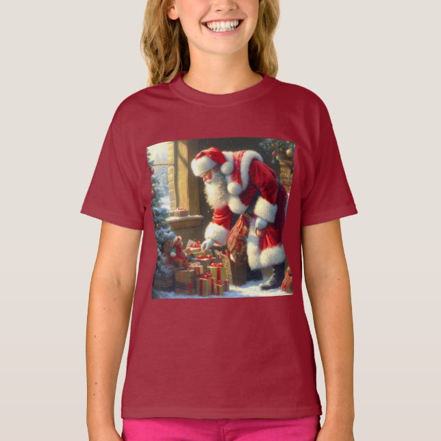 Christmas Santa Claus 3 T-Shirt (Front)