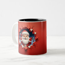 Christmas Santa Claus 3D Mugs| Merry Christmas Mug