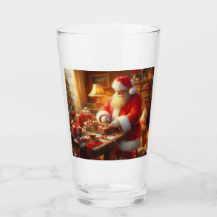 Christmas Santa Claus 4 Glass