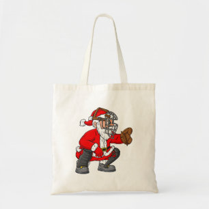 Christmas Santa Claus Baseball Catcher Boys Girls  Tote Bag
