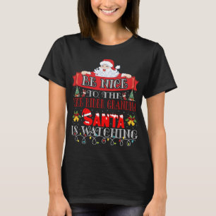 Christmas Santa Claus Bike Rider Grandma Gift T-Shirt