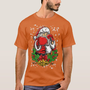 Christmas Santa Claus Boxer Boxing T-Shirt