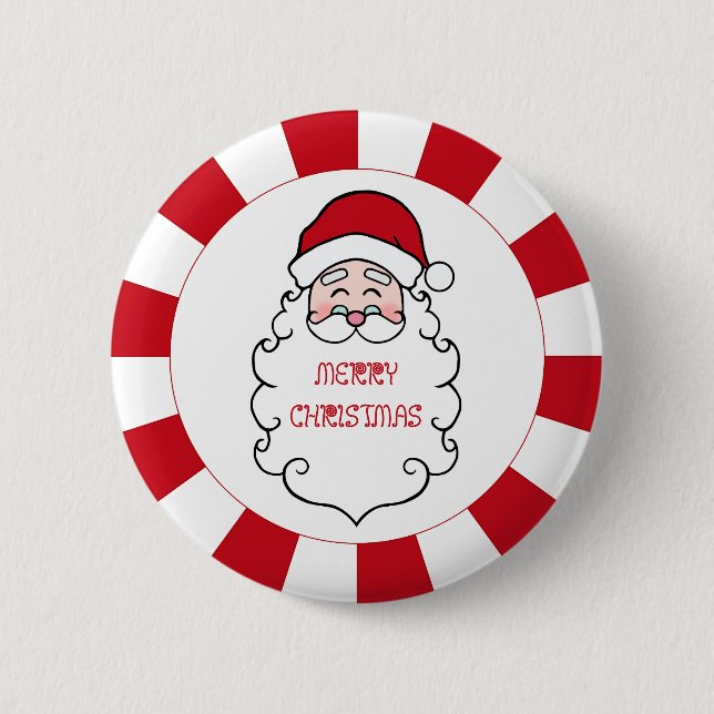 Christmas Santa Claus Button Gift  (Front)