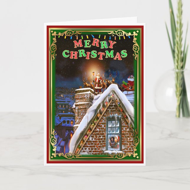 Christmas Santa Claus Card (Front)