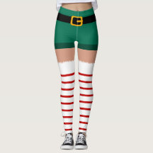 Christmas Santa Claus costume Leggings