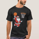 Christmas Santa Claus Dunking A Basketball Kids Bo T-Shirt<br><div class="desc">Christmas Santa Claus Dunking A Basketball Kids Boys Xmas</div>