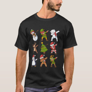 Christmas Santa Claus Elf Reeinder Gingerbread Man T-Shirt