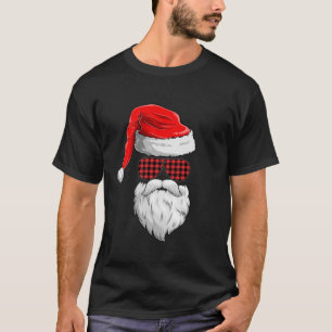 Christmas Santa Claus Face Sunglasses with Hat Bea T-Shirt