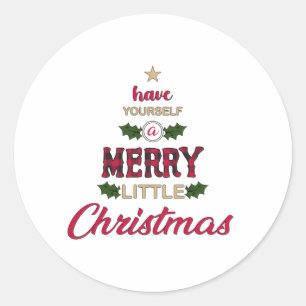 Christmas Santa Claus Geek Cool Funny Gift Idea Classic Round Sticker