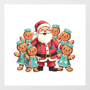 Christmas Santa Claus Gingerbread Nurses 