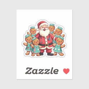 Christmas Santa Claus Gingerbread Nurses 