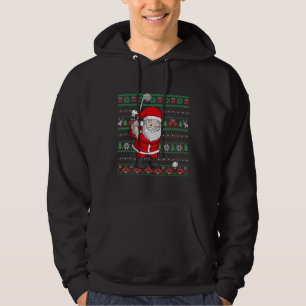 Christmas Santa Claus-Golf Funny Sport Lover Ugly Hoodie