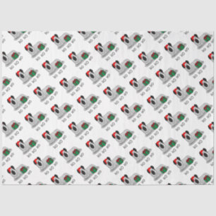 Christmas Santa Claus Hat Skye Terrier (silver) Tissue Paper