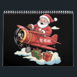 Christmas Santa Claus Pilot Flying Aeroplane Gift Calendar<br><div class="desc">Christmas Santa Claus Pilot Flying Aeroplane Gift</div>