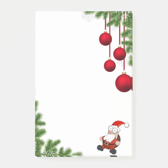 Christmas Santa Claus Post-it Notes (Front)