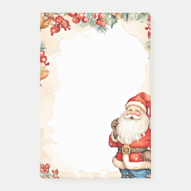Christmas Santa Claus Post-it Notes (Front)