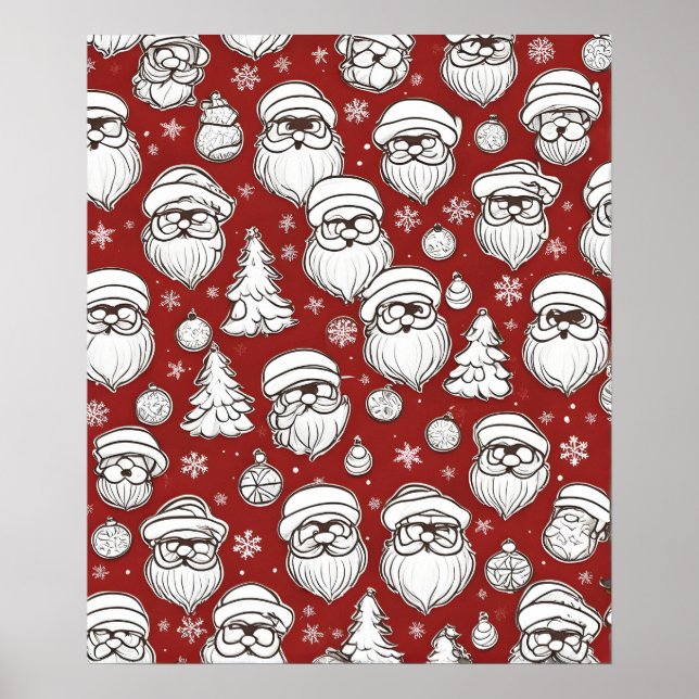 Christmas Santa Claus Poster (Front)
