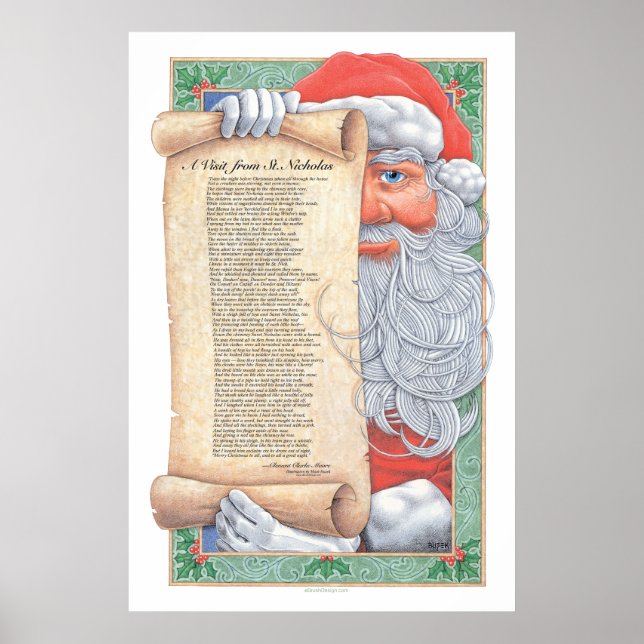 Christmas Santa Claus Print (Front)