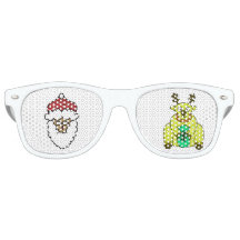 Christmas Santa Claus Reindeer Eye-glasses