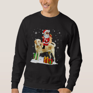 Christmas Santa Claus Riding Labrador Retriever Xm Sweatshirt