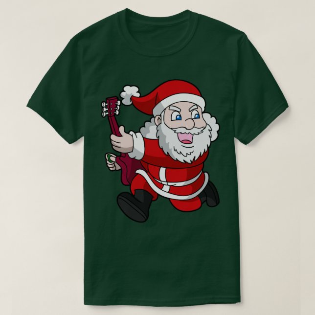 Christmas Santa Claus Rocks T-Shirt (Design Front)