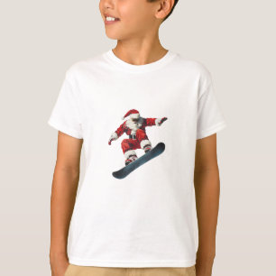 Christmas Santa Claus Snowboard Snowboarding Snowb T-Shirt