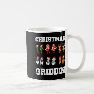 Christmas Santa Claus Snowman Reindeer Griddy Grid Coffee Mug
