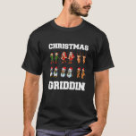 Christmas Santa Claus Snowman Reindeer Griddy Grid T-Shirt<br><div class="desc">Christmas Santa Claus Snowman Reindeer Griddy Griddin Premium</div>